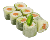 Lachs Spring Rolle